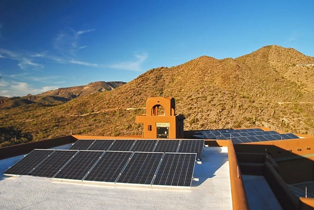 solar electric photovoltaic installation