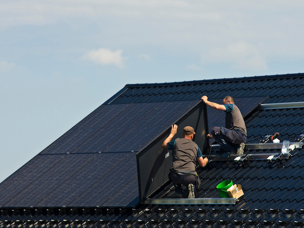 camouflage solar panels on roof